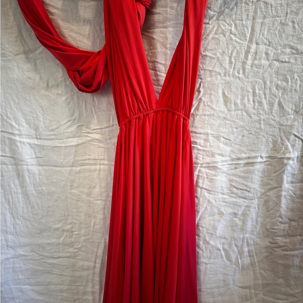 Elegant Red Evening Gown